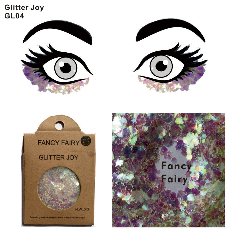 GL04 one pack of Fancy Fairy Festival Face Glitter