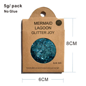 GL05 one pack of Mermaid Lagoon Face  Glitter