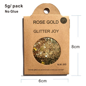 GL01 one pack of  Rose Gold Glitter