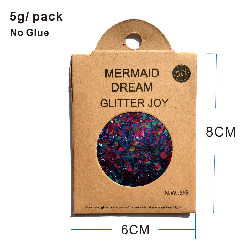 GL03 one pack of Mermaid Dream  Chunky Eye Glitter