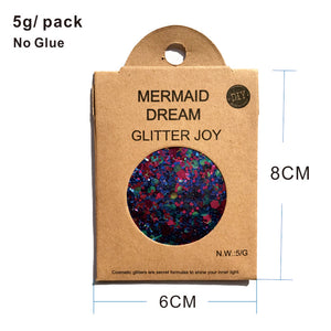 GL03 one pack of Mermaid Dream  Chunky Eye Glitter