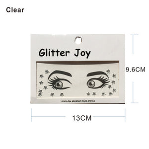 SG04  1Pc Simple Star Shape Rhinestone Around Eye and Face Gem Jewel