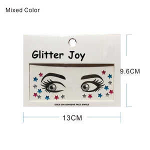 SG04  1Pc Simple Star Shape Rhinestone Around Eye and Face Gem Jewel