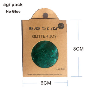 GL16 one pack of Green Under the Sea Chunky Eye Glitter