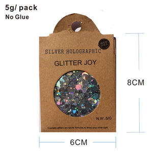 GL22 one pack of Silver Holographic  Body and Eye  Glitter