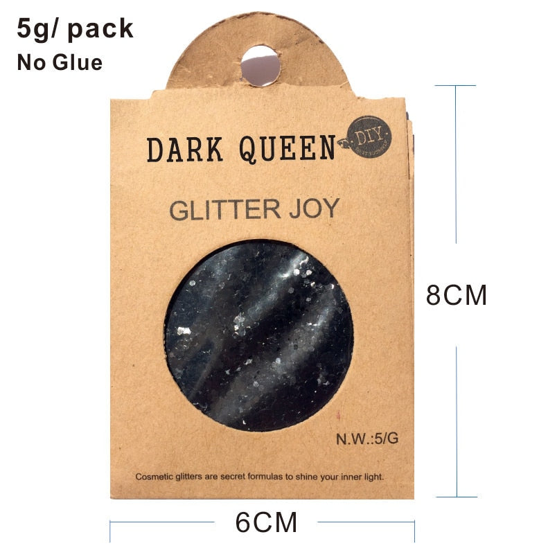 GL24 one pack of Black Dark Queen Cosplay Body Glitter