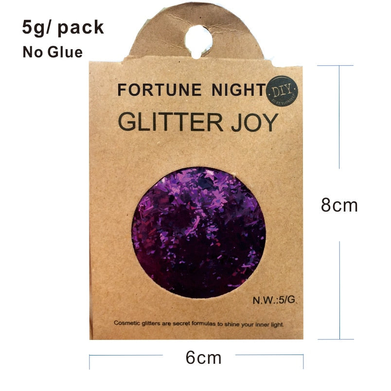 GL25 one pack of Fortune Night Violet Red Eye Glitter