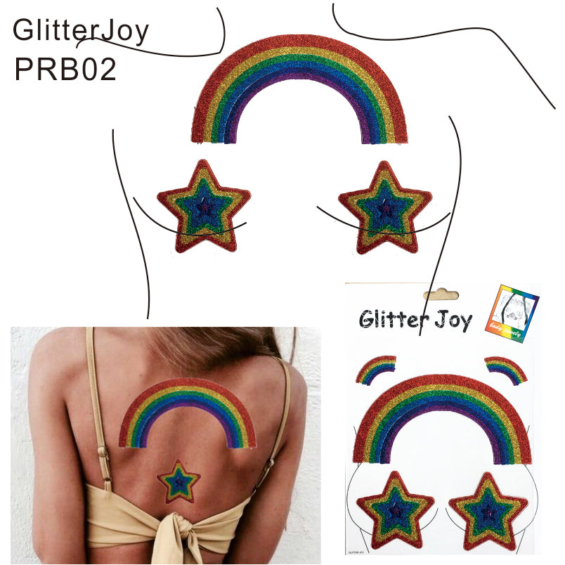 PRB02  1Pc  Colorful Rainbow Pride Jewel