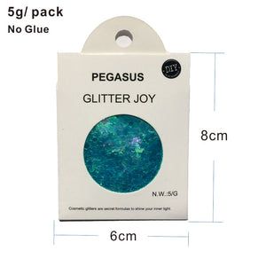 GL30 one pack of Pegasus Inspired Turquoise Mixed Purple Face Glitter