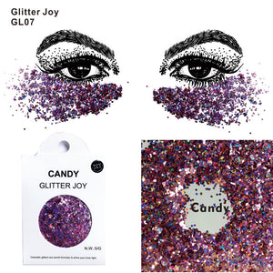 GL07 one pack of Candy Color Face Body Festival Glitter