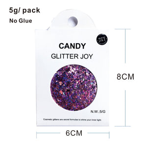 GL07 one pack of Candy Color Face Body Festival Glitter