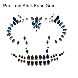 HFG02  1Pc Skull Face Gem