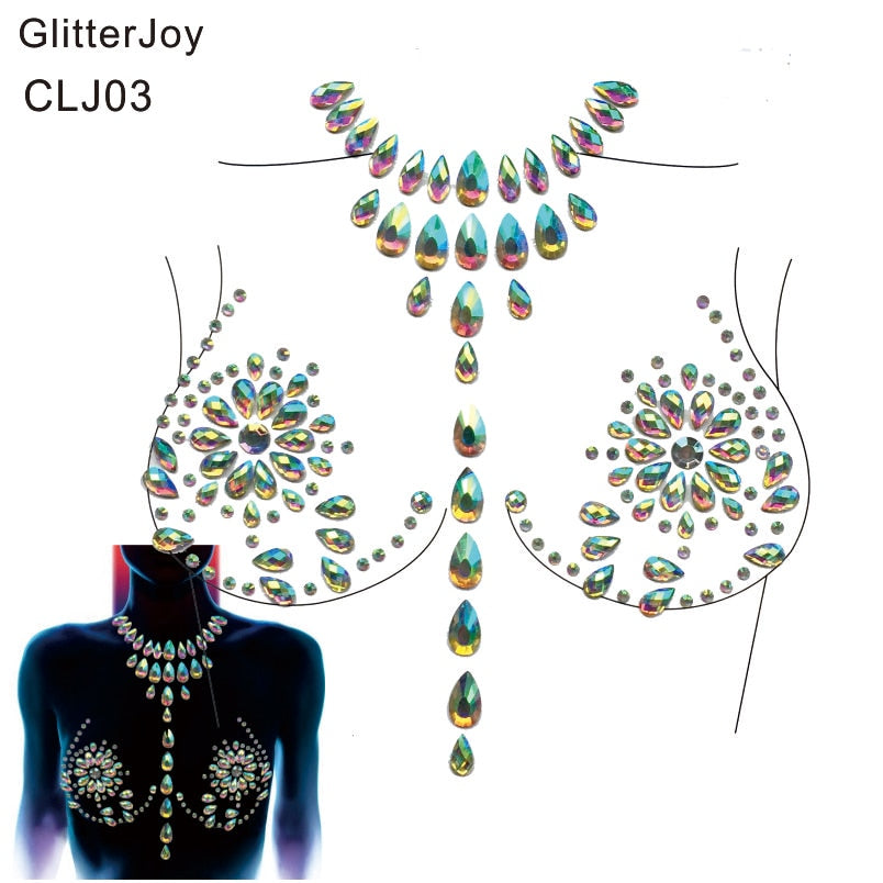 CLJ03  1Pc  Chest Jewel