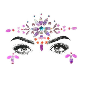 Temporary Face Tattoo Rhinestone