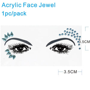 AFG07 1Pc  Acrylic Face Gem