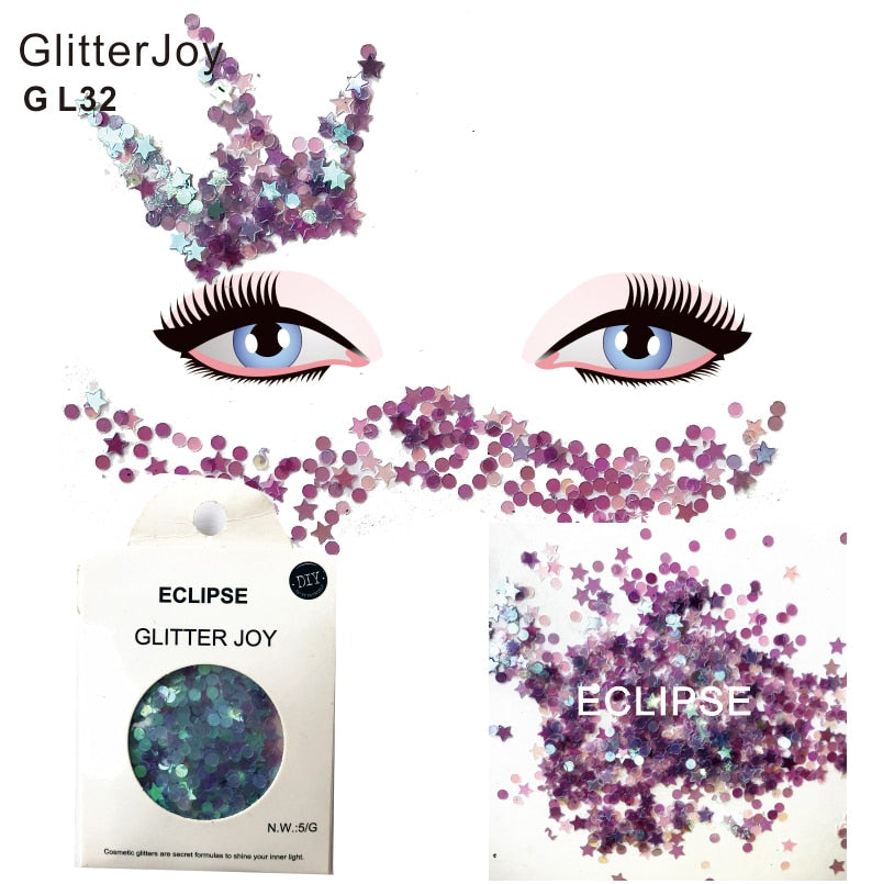 GL32 one pack of Eclipse Face and Body Cosmetic Glitter