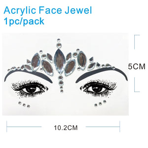 AFG02 1Pc  Acrylic Face Jewel