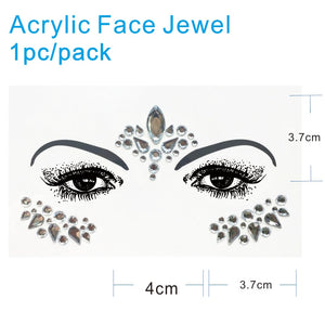 AFG01 1Pc  Acrylic Face Jewel