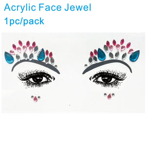 AFG03 1Pc  Acrylic Face Gem