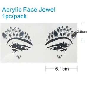 AFG03 1Pc  Acrylic Face Gem