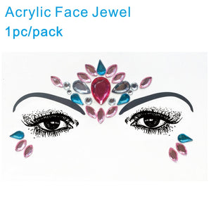 AFG05 1Pc  Forehead Bindi Acrylic Face Gem