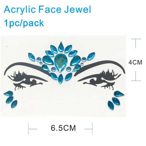 AFG05 1Pc  Forehead Bindi Acrylic Face Gem