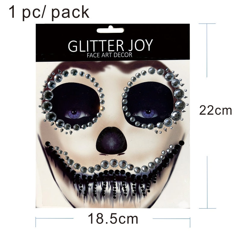 HFG09  1Pc  Big Mouth Clown Inspired Face Gem