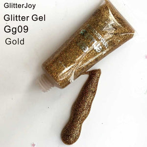 GG03   10G/TUBE White Small Glitter Gel for Hair Glitter Root ,Glitter Hair Styling Accessory