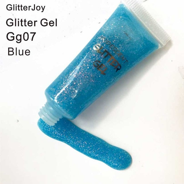 GG03   10G/TUBE White Small Glitter Gel for Hair Glitter Root ,Glitter Hair Styling Accessory