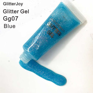 GG03   10G/TUBE White Small Glitter Gel for Hair Glitter Root ,Glitter Hair Styling Accessory